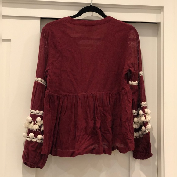 🦄SOLD🦄 Vineet Bahl | Nisha Peasant Top - Picture 3 of 14